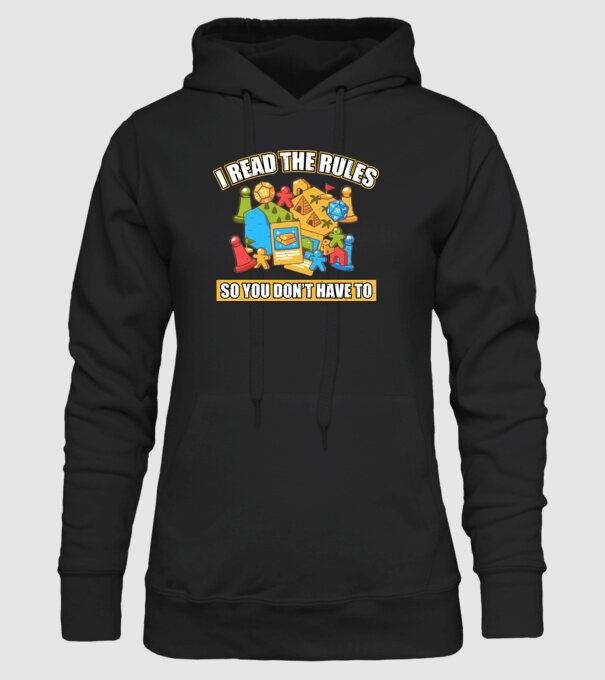 I read the rules model negru pe tricou
