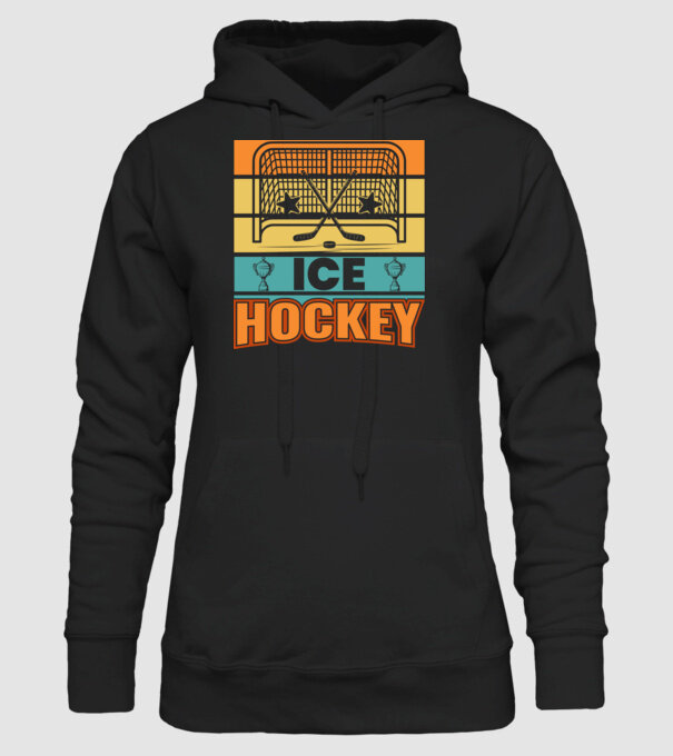 Ice Hockey model negru pe tricou
