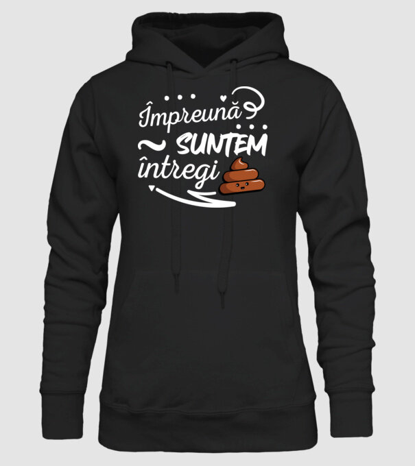 Împreună suntem întregi! model negru pe tricou