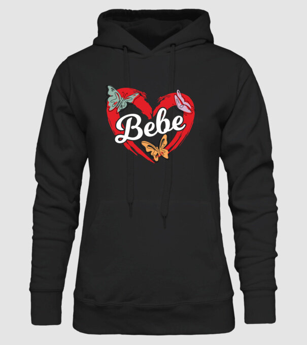Bebe model negru pe tricou