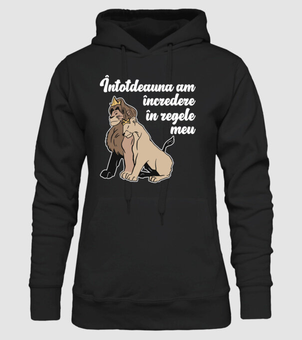 Întotdeauna am încredere în regele meu model negru pe tricou