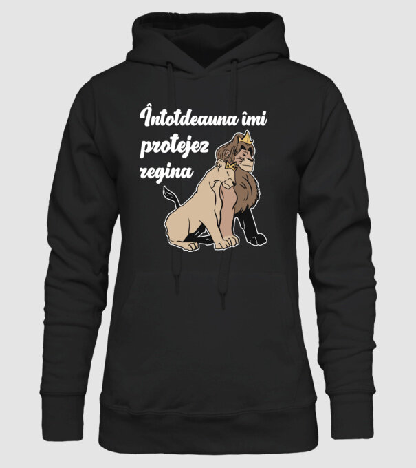 Întotdeauna îmi protejez regina model negru pe tricou