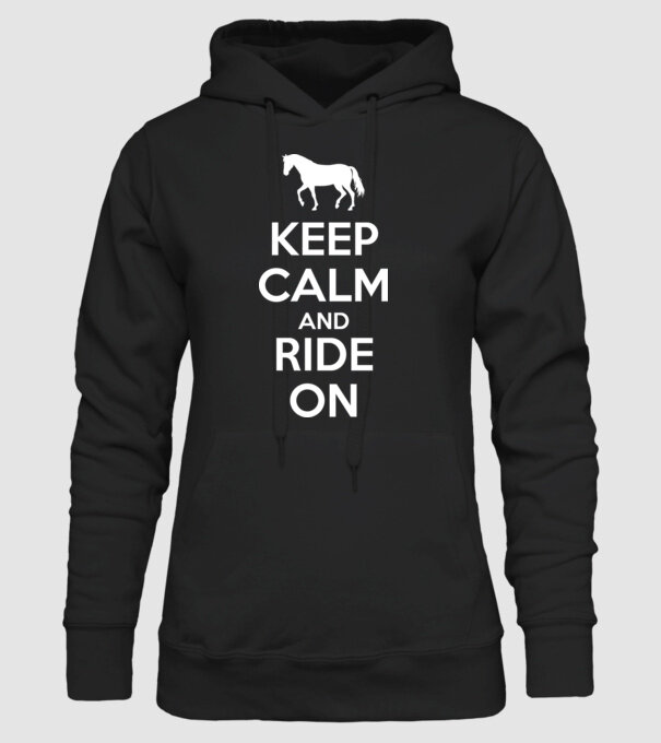 keep calm model negru pe tricou