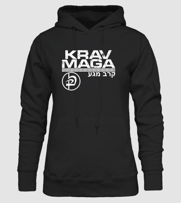Krav Maga model negru pe tricou