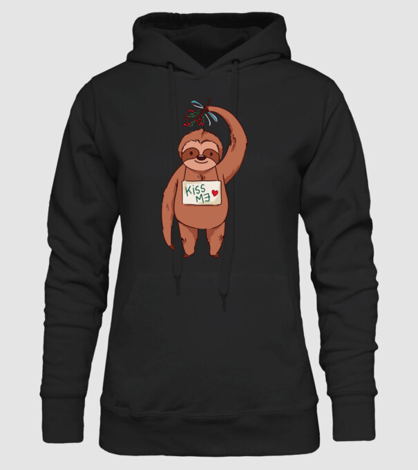 Leneș model negru pe tricou