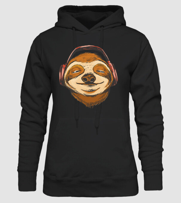 Leneș model negru pe tricou