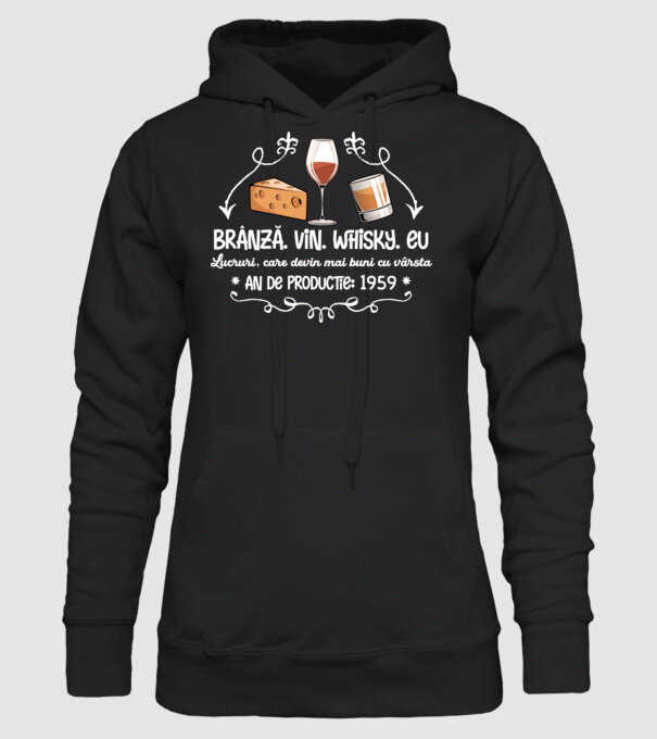 Lucruri, care devin mai buni cu vârsta 1959 65 de ani model negru pe tricou