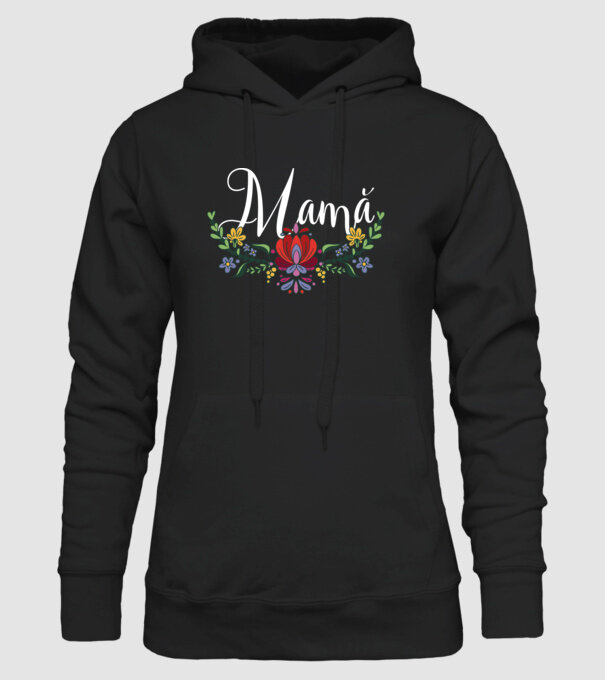 Mamă model negru pe tricou