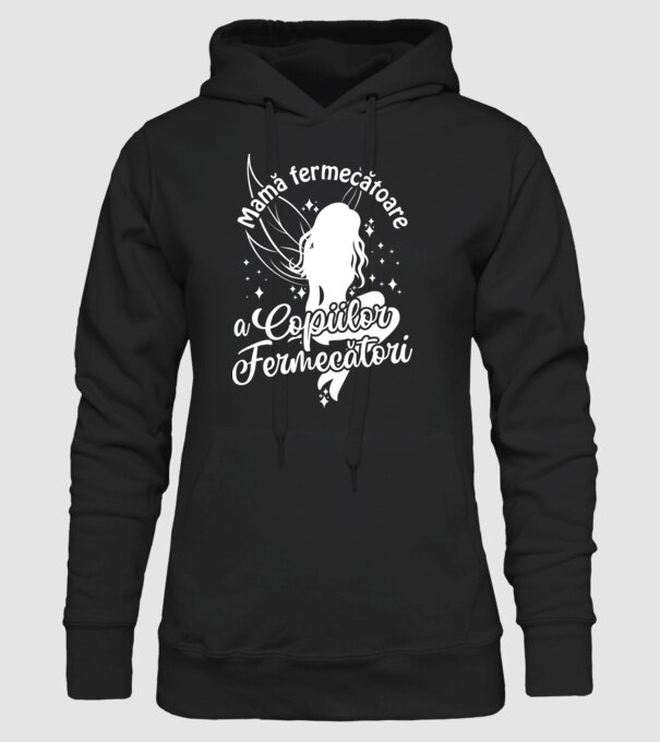 Mamă fermecătoare a copiilor fermecători model negru pe tricou