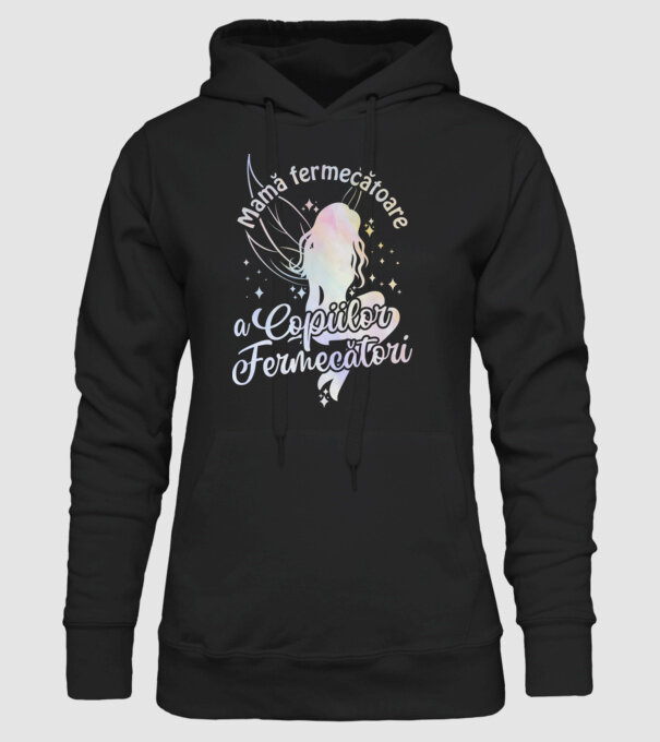 Mamă fermecătoare a copiilor fermecători model negru pe tricou