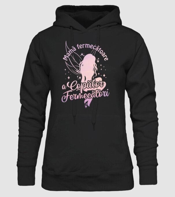 Mamă fermecătoare a copiilor fermecători model negru pe tricou