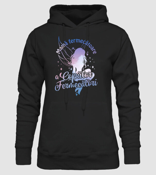 Mamă fermecătoare a copiilor fermecători model negru pe tricou