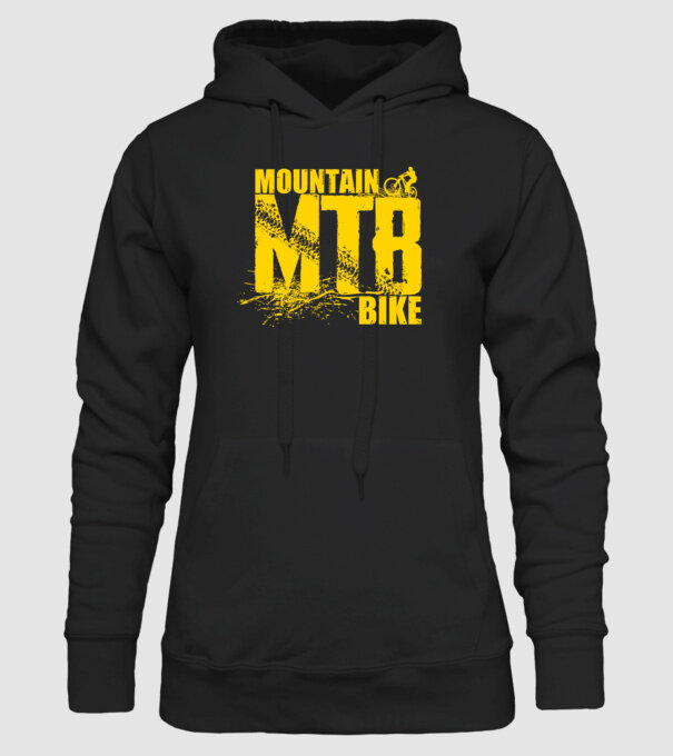 MTB model negru pe tricou