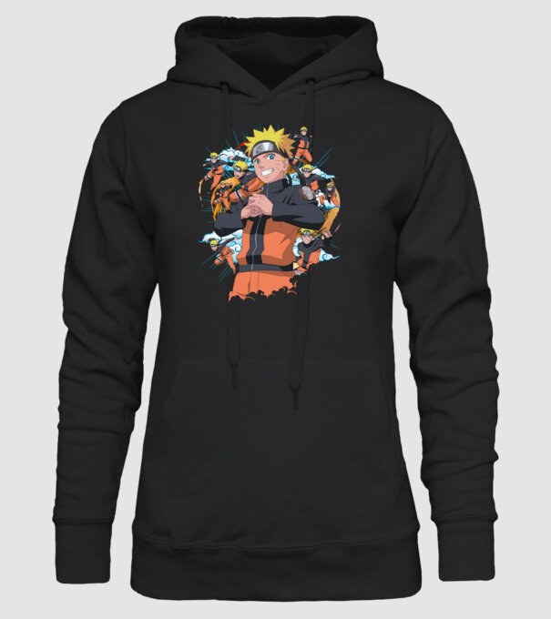 NARUTO model negru pe tricou