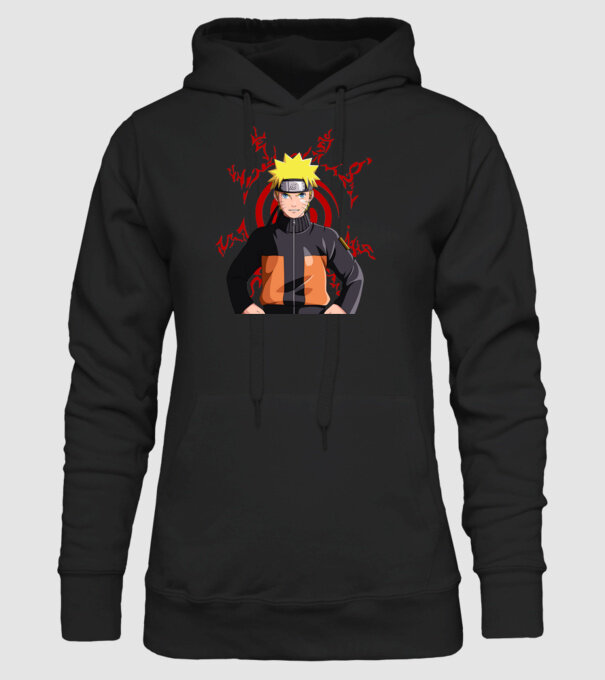 NARUTO model negru pe tricou