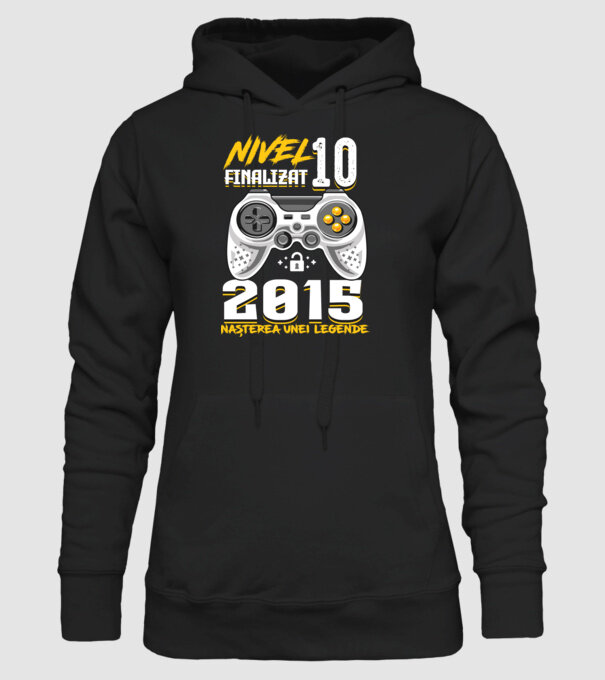 Nivel Finalizat 10 model negru pe tricou