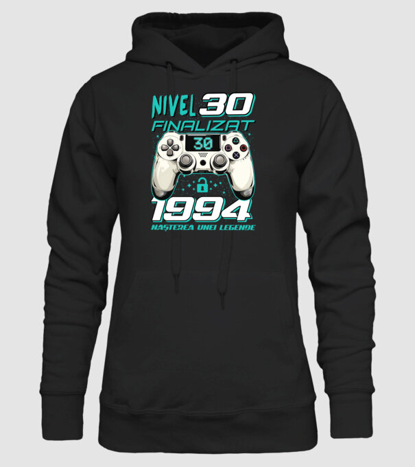 Nivel finalizat 30 1995 model negru pe tricou