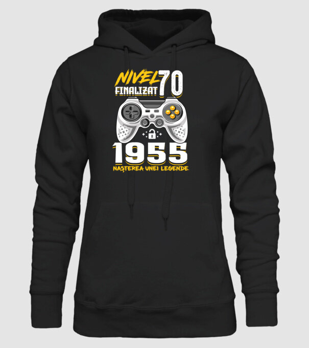 Nivel Finalizat 70 model negru pe tricou