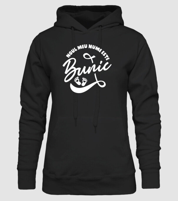 Noul meu nume este Bunic model negru pe tricou