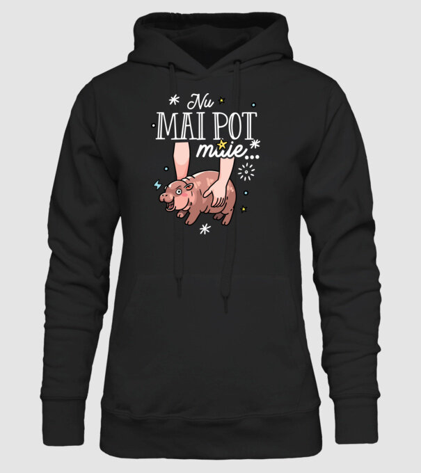 Nu mai pot muie... model negru pe tricou