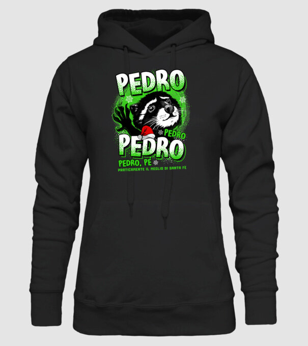 Pedro pedro christmas model negru pe tricou