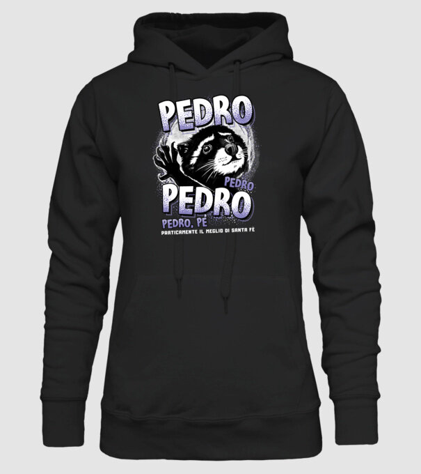 PEDRO PEDRO PEDRO model negru pe tricou