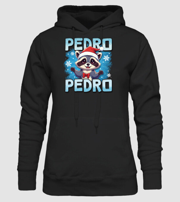Pedro pedro retro xmas model negru pe tricou