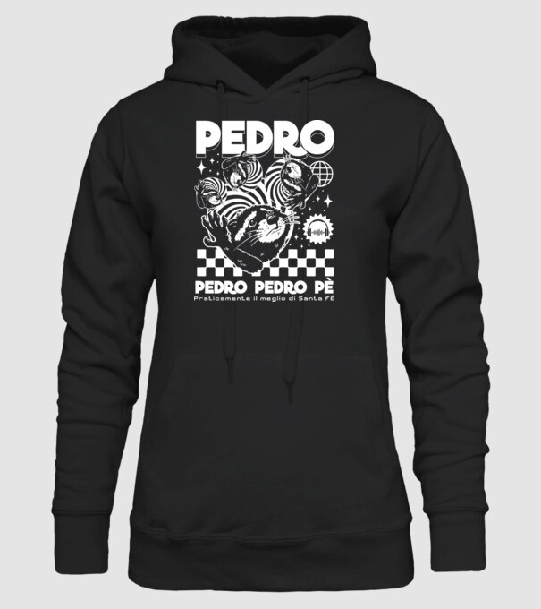 Pedro techno model negru pe tricou