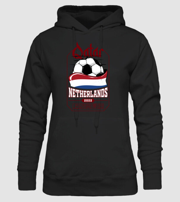 Qatar teams Netherlands model negru pe tricou