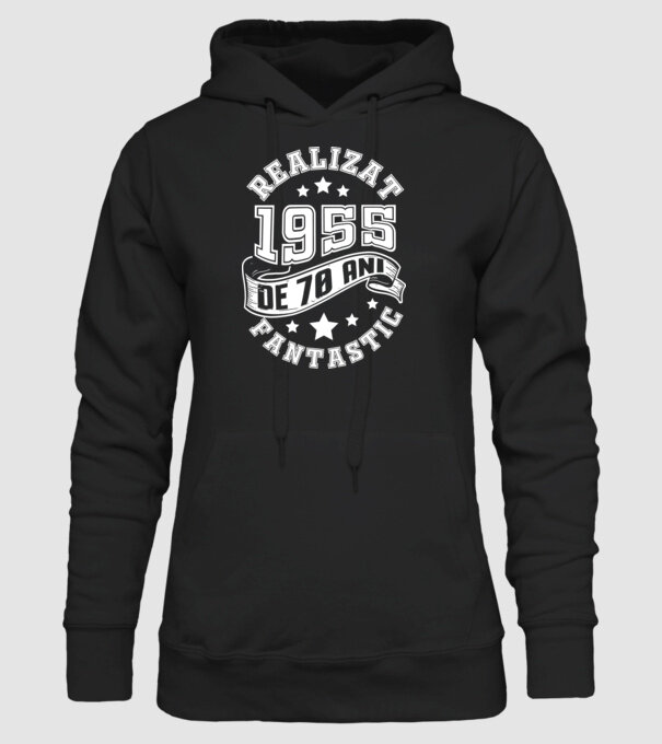 Realizat de fantastic - 1955 model negru pe tricou