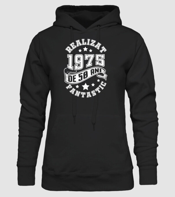 Realizat de fantastic - 1975 model negru pe tricou