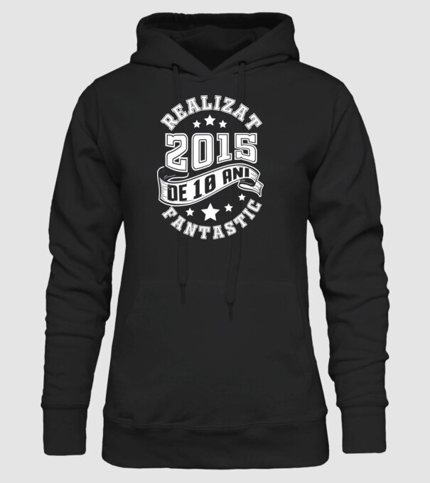 Realizat de fantastic - 2015 model negru pe tricou