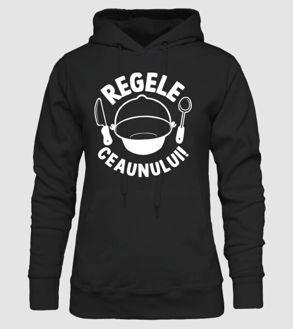 Regele - ceaunului! model negru pe tricou