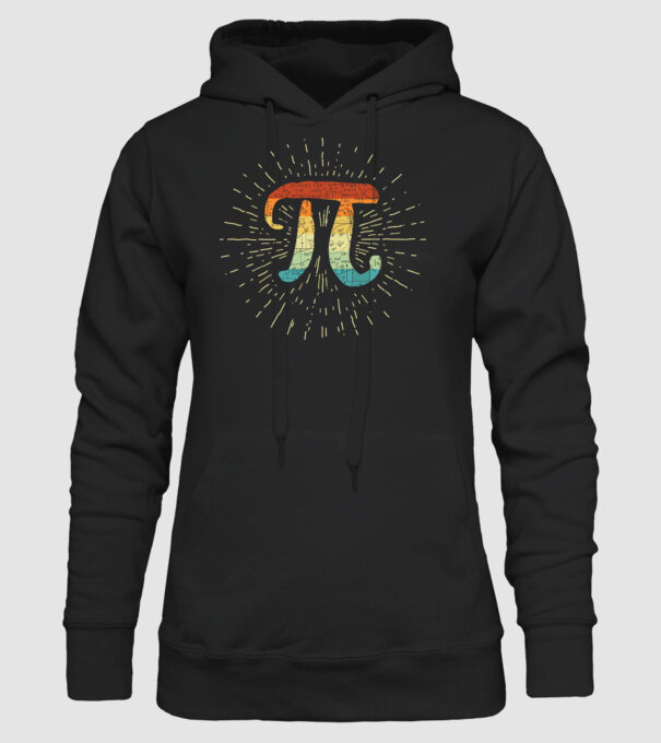 Retro Pi model negru pe tricou