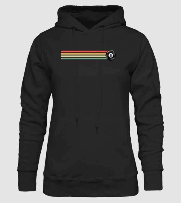 Retro - Vintage 8 ball model negru pe tricou
