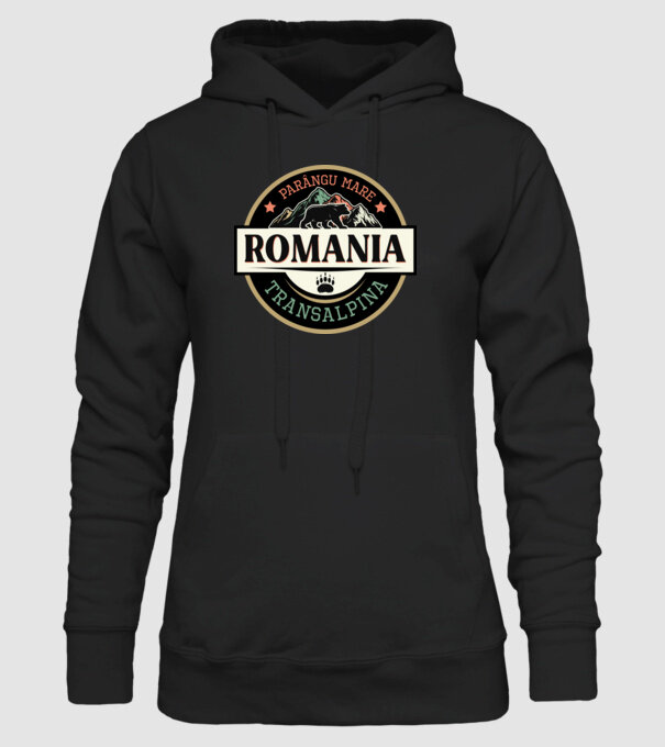 România transalpina model negru pe tricou