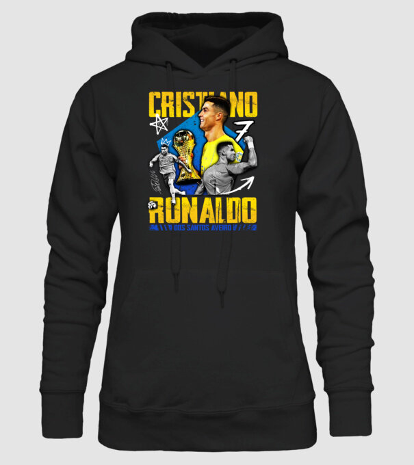 Ronaldo tribute model negru pe tricou