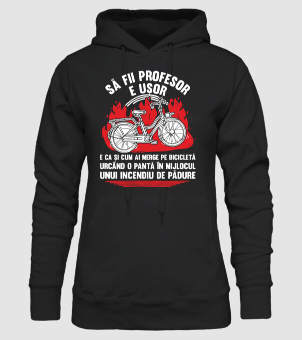 Să fii profesor e ușor model negru pe tricou