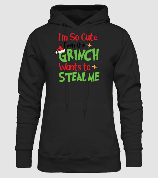 So cute Grinch model negru pe tricou