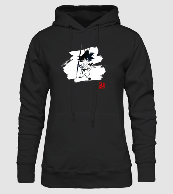 son goku art model negru pe tricou