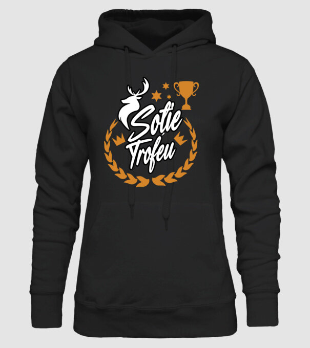 Soție trofeu model negru pe tricou