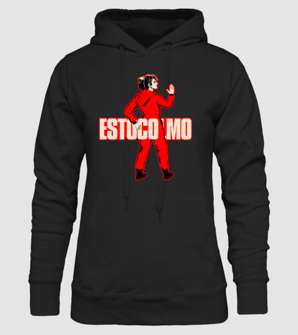 stockholm la casa de papel model negru pe tricou
