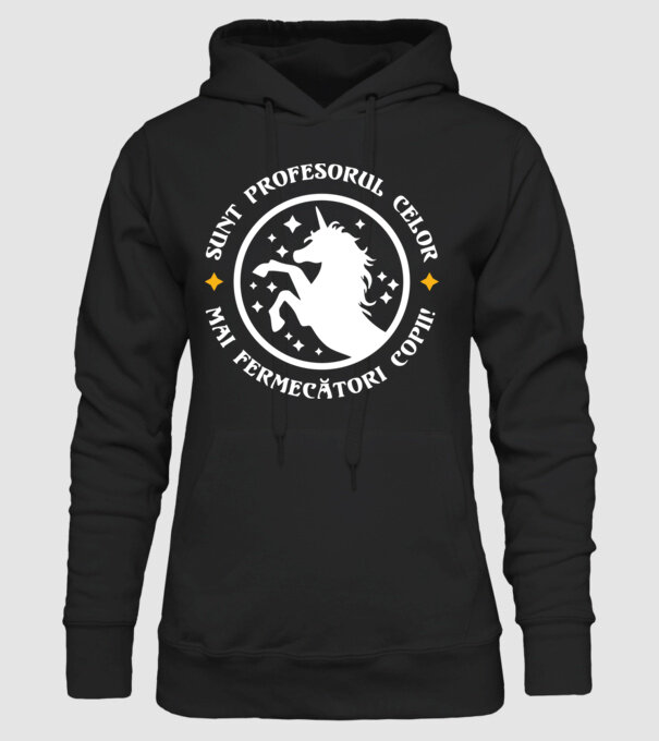 Sunt profesorul celor mai fermecători copii model negru pe tricou