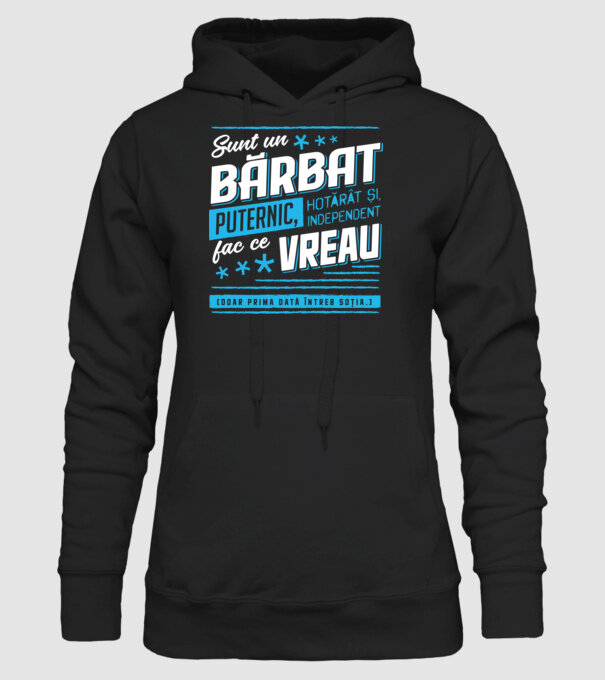 Sunt un bărbat puternic model negru pe tricou