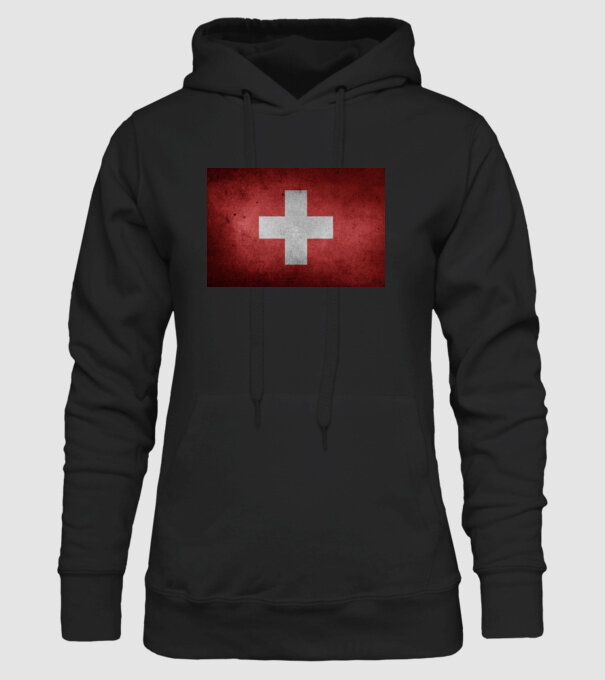 SWITZERLAND model negru pe tricou