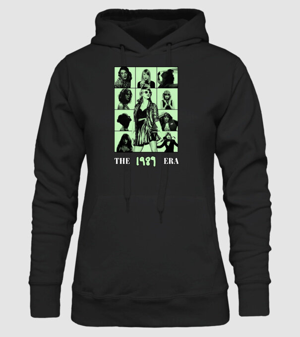 Taylor Swift ERAS green model negru pe tricou