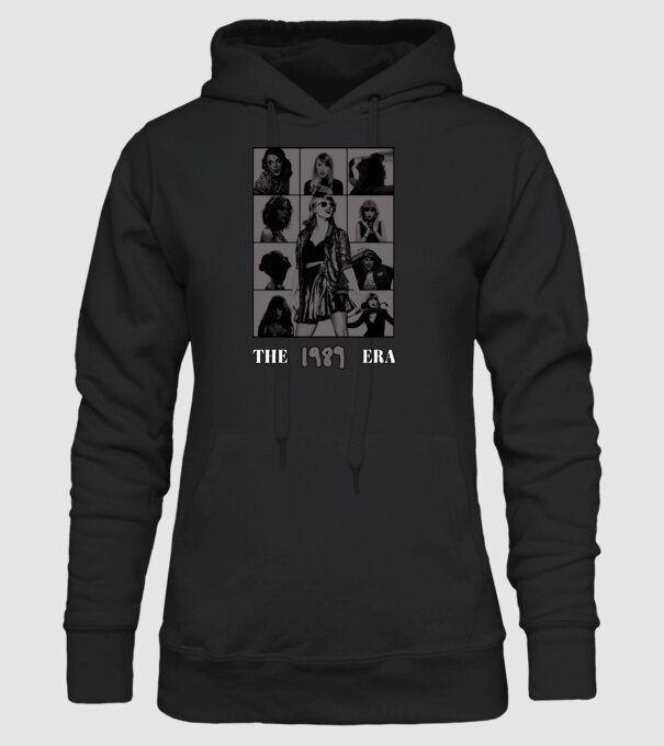 Taylor Swift ERAS grey model negru pe tricou