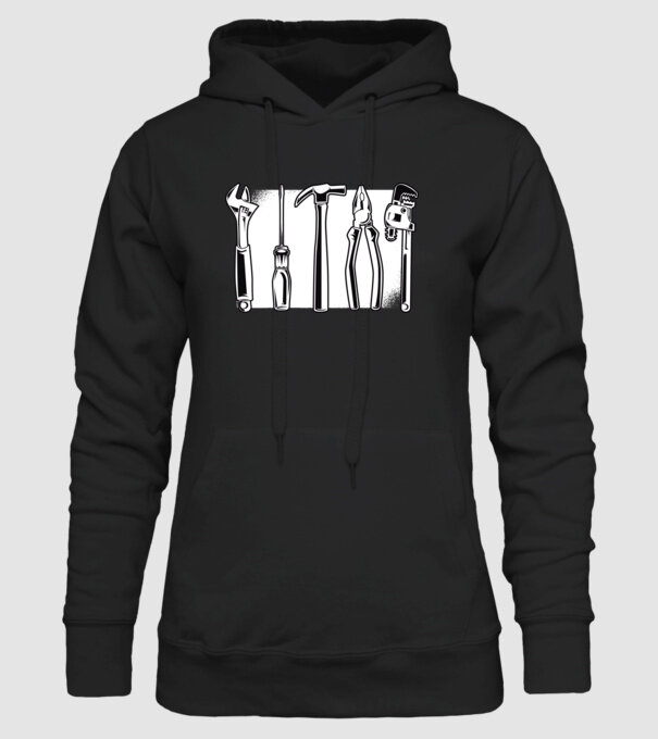 Tools model negru pe tricou