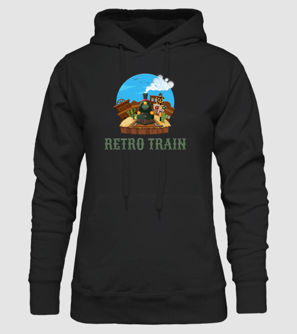 Trenuri model negru pe tricou