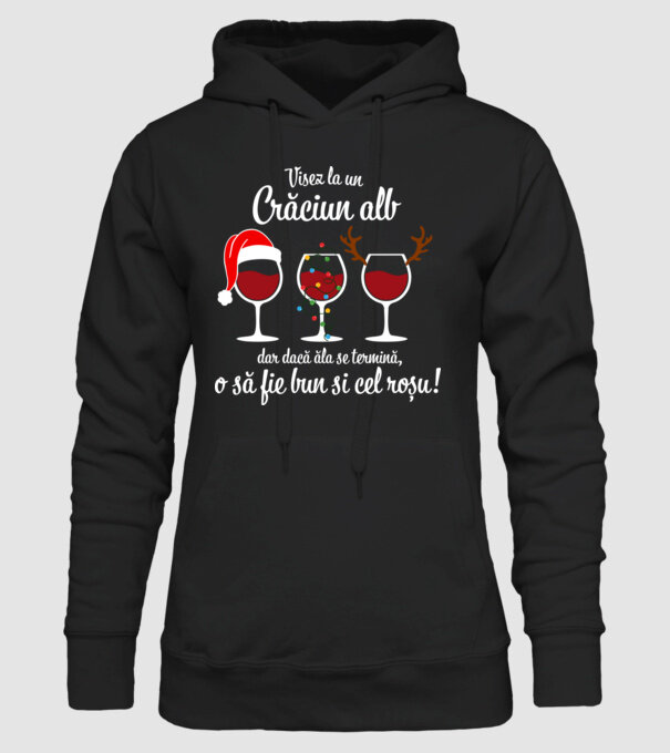 Visez la un Crăciun alb, dar dacă ăla se termină, o să fie bun si cel roșu model negru pe tricou